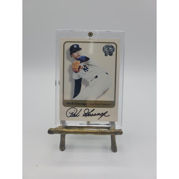 2001 Fleer Greats of the Game -Rich Gossage- Autographs-New York Yankees - Picture 1 of 3